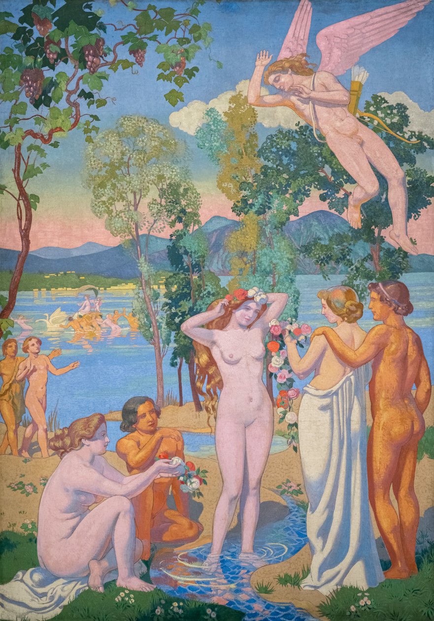 The Story of Psyche, Panel I. Eros er truffet av Psyche