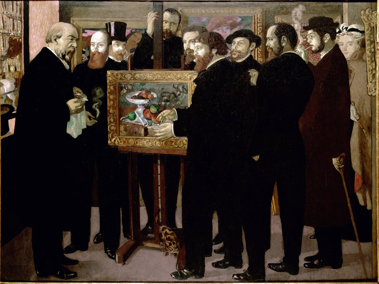 Hyllest til Cezanne - Olje på lerret av Maurice Denis