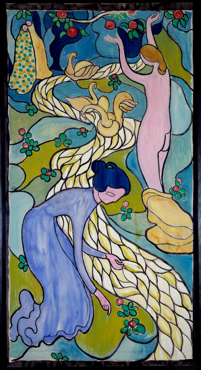 Women at the Creek-maleri av Maurice Denis (1870-1943) 1894 (huile sur toile) av Maurice Denis
