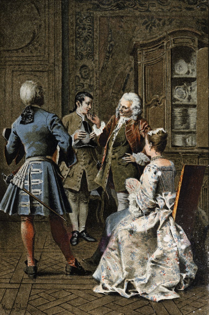 Chez monsieur de G. M. - in “Histoire de Manon Lescaut et du chevalier Des Grieux” by L