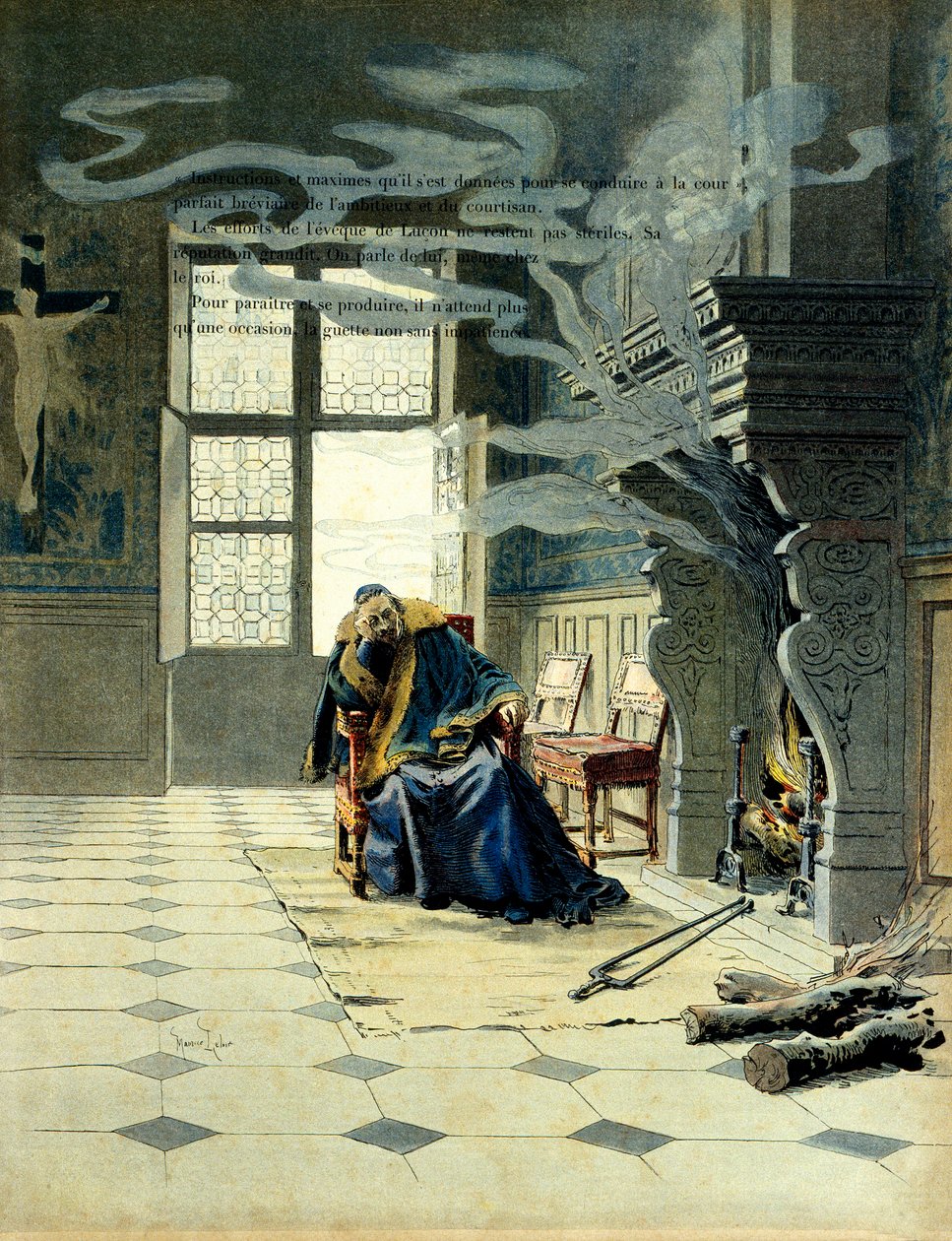 Frankrikes historie: På kvelden til Lucon, han som ble kardinal Richelieu (Armand Jean du Plessis av Maurice Leloir