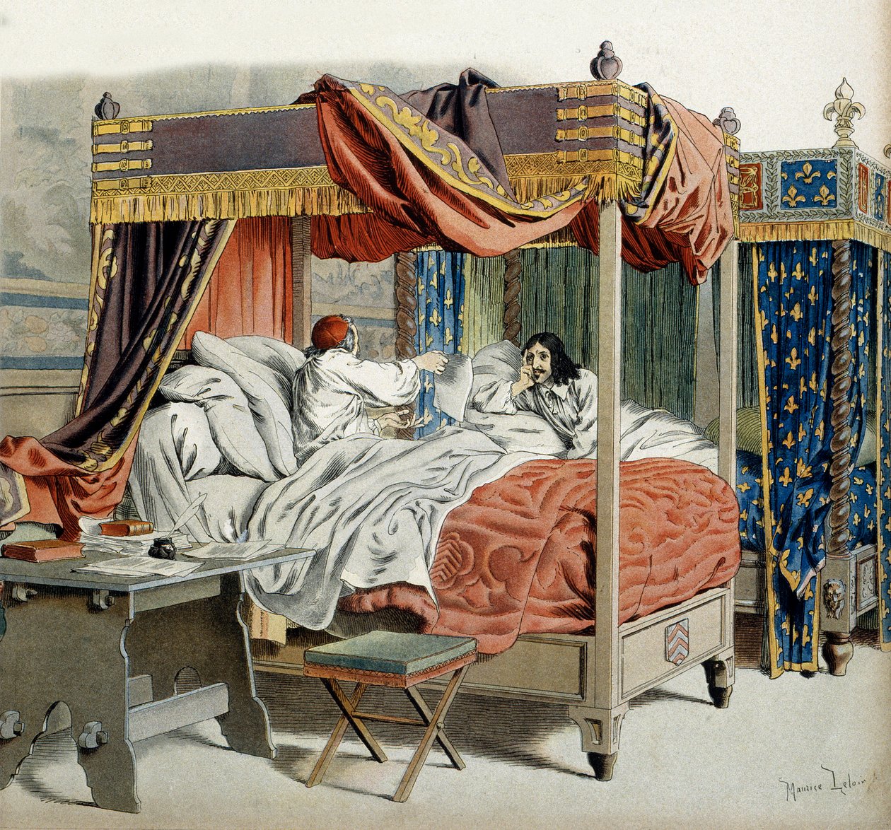 Frankrikes historie: I 1642, den syke kardinal av Richelieu (Armand Jean du Plessis av Maurice Leloir