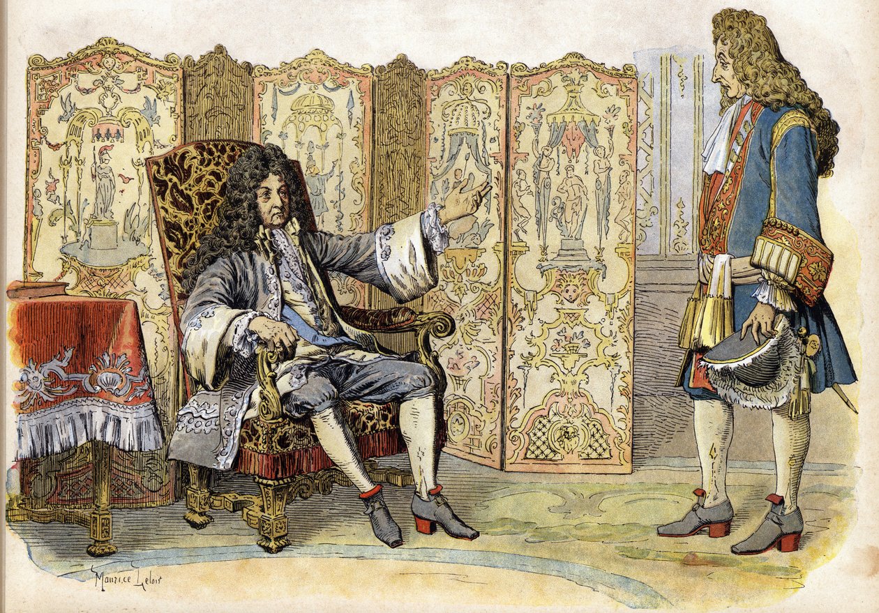 In 1712, Louis XIV called the Sun King (King Sun or Louis the Great av Maurice Leloir
