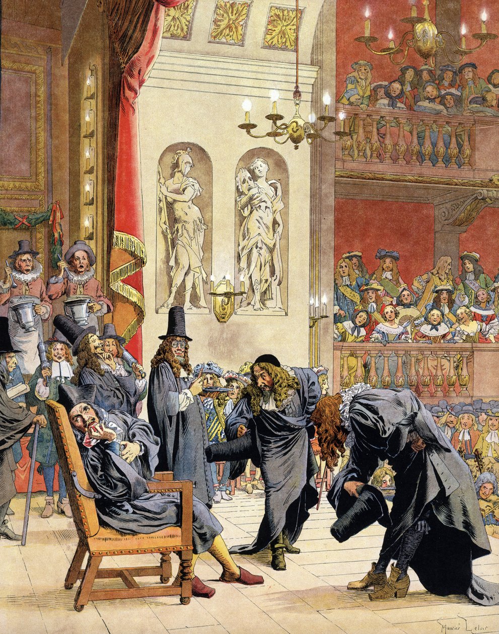 Moliere (Jean-Baptiste Poquelin av Maurice Leloir