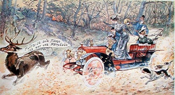 Blast! Jeg er ferdig med, de har en Mercedes av Maurice Louis Henri Neumont