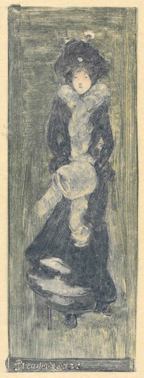 Lady Su Hui og hennes verspuslespill av Maurice Brazil Prendergast