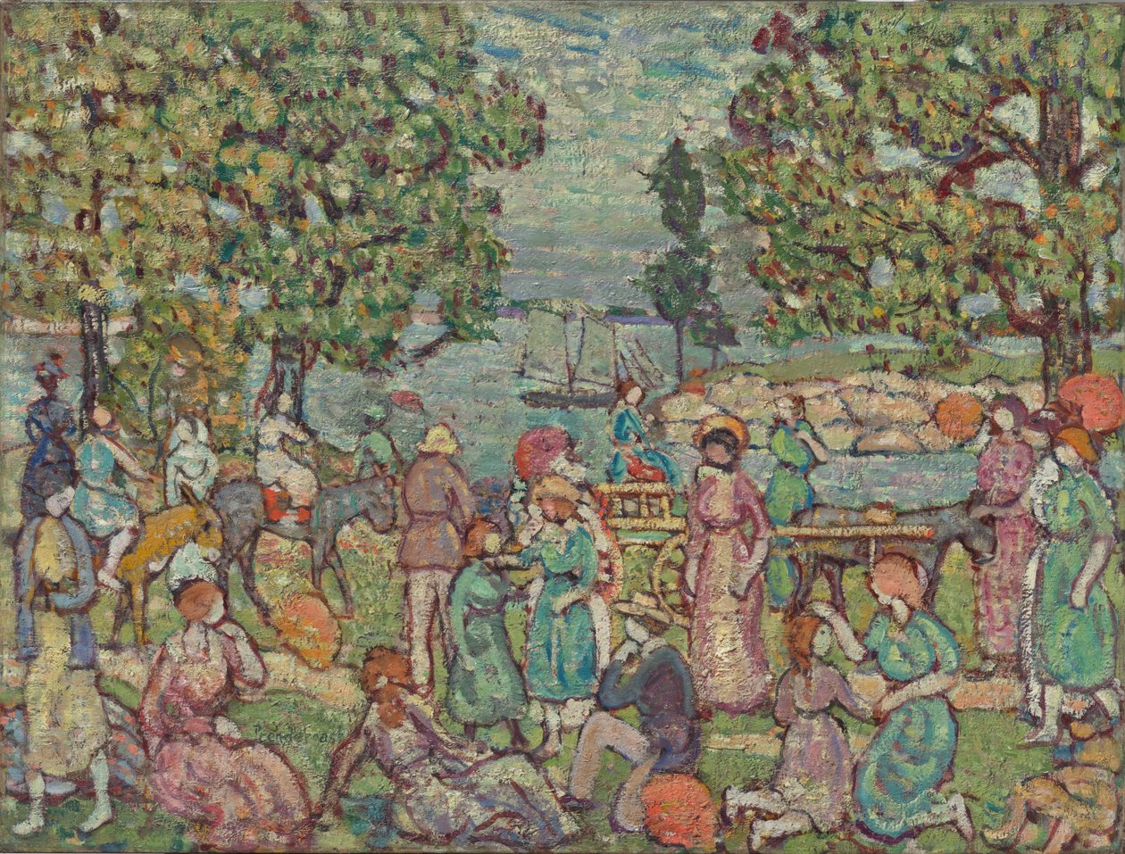 På stranden, nr. 3 av Maurice Prendergast