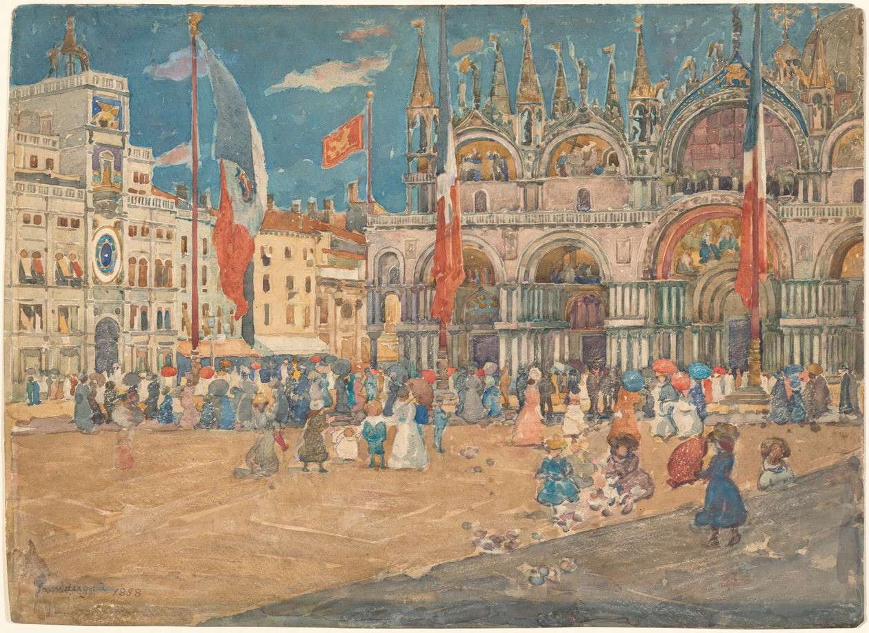 Markusplassen av Maurice Brazil Prendergast