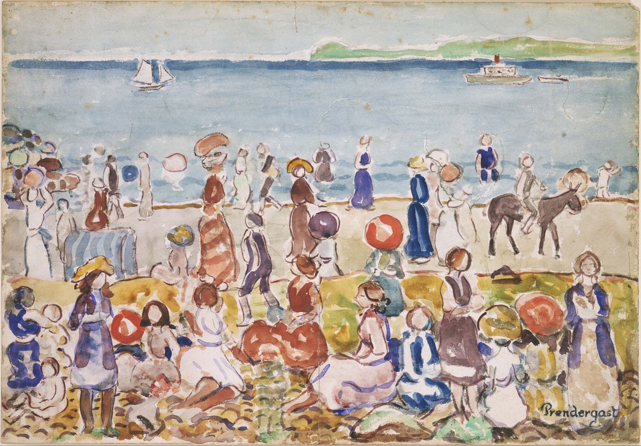 Revere Beach nr. 2 av Maurice Prendergast
