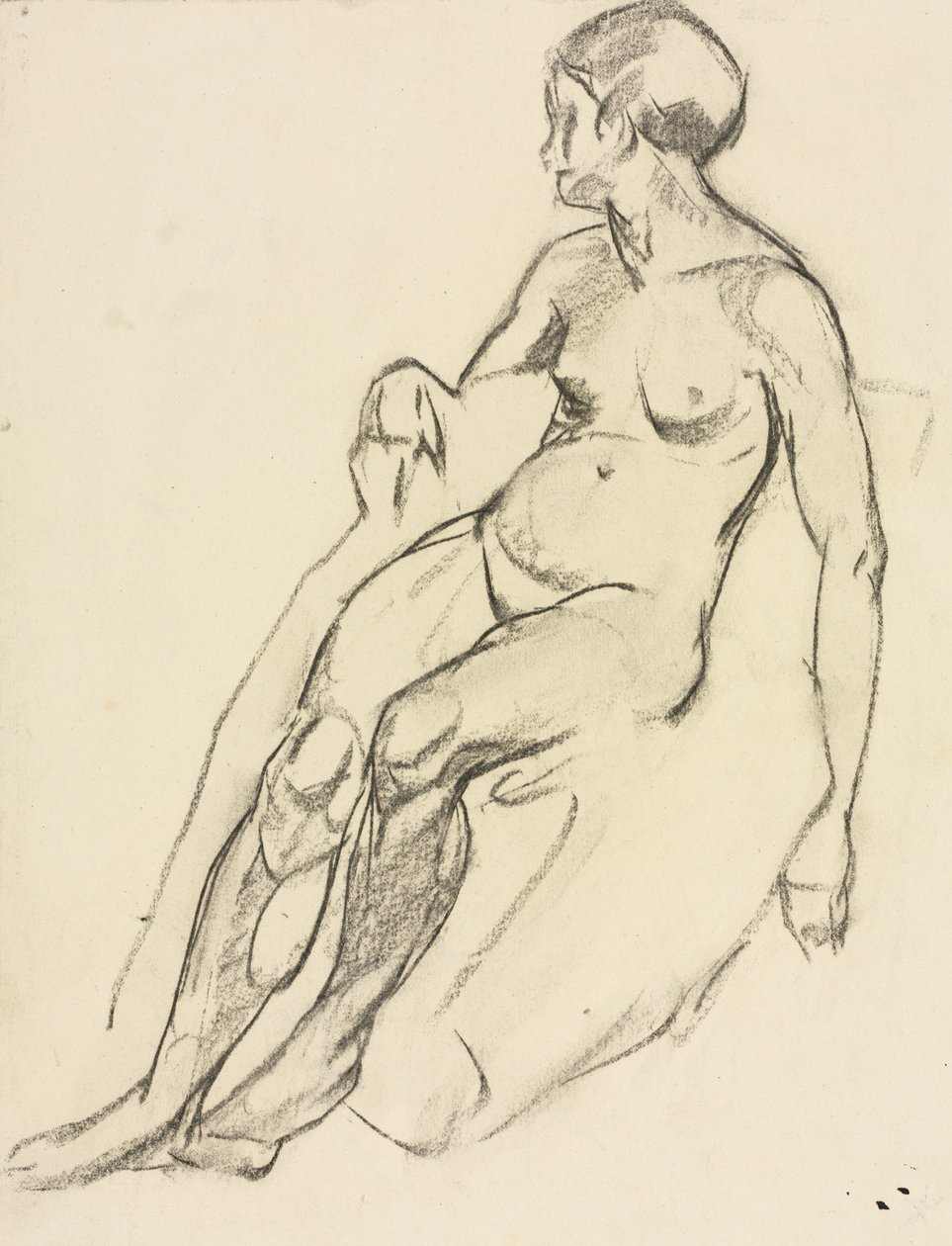 Sittende naken av Maurice Brazil Prendergast