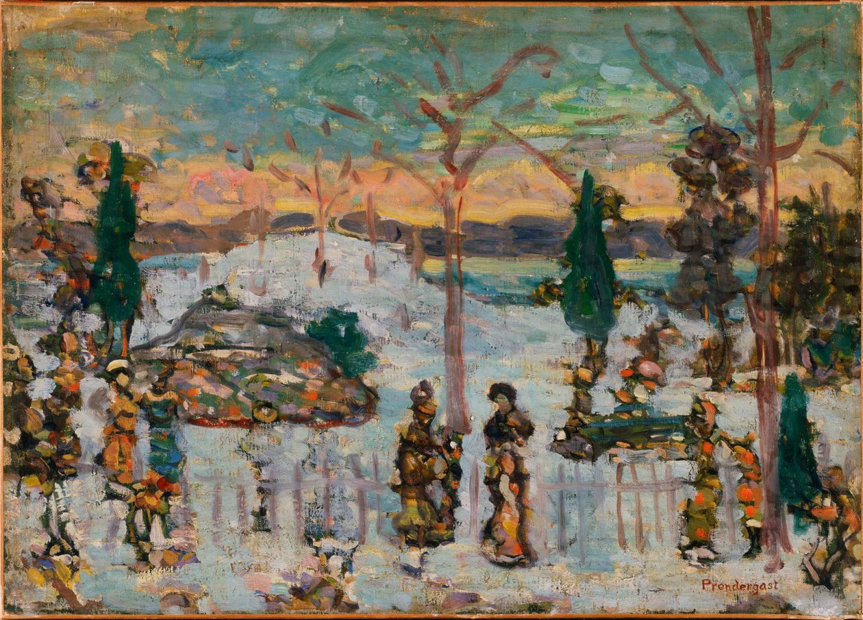 Snø i april av Maurice Prendergast