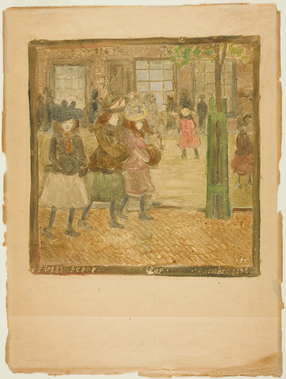 Gatescene av Maurice Prendergast