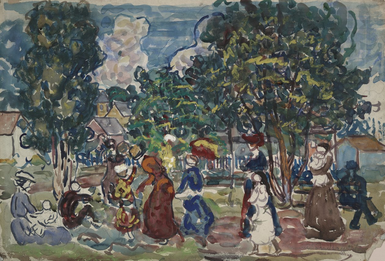 Søndagspromenade av Maurice Brazil Prendergast