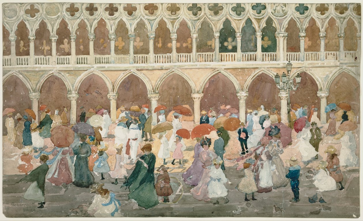 Sollys på Piazzettaen av Maurice Prendergast