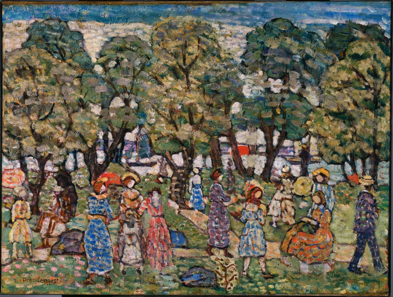 Under trærne av Maurice Prendergast