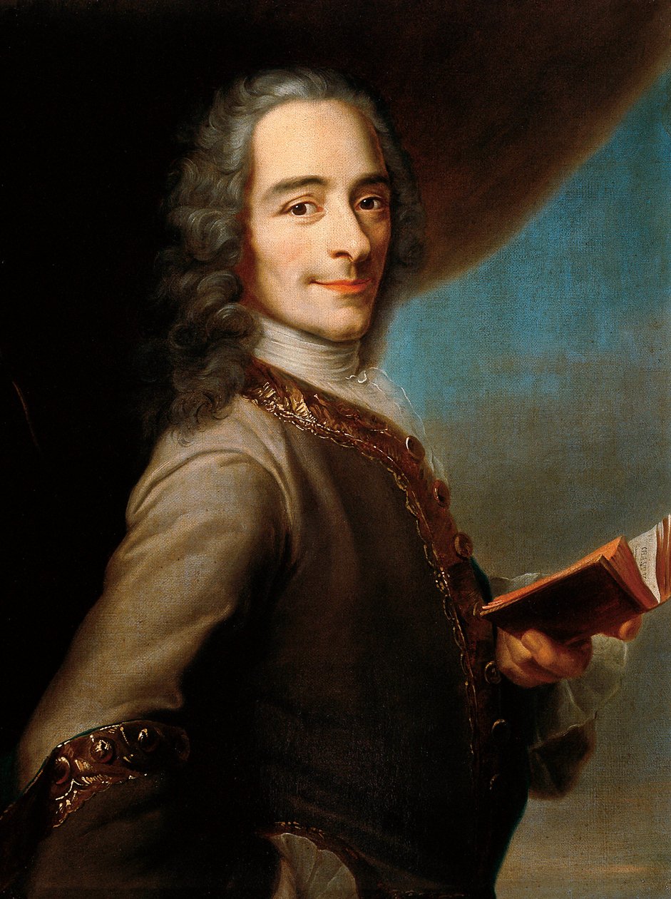 Francois-Marie Arouet de Voltaire kalt Voltaire av Maurice Quentin de La Tour