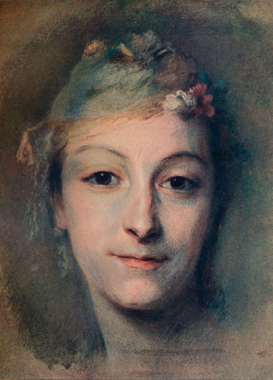 Mademoiselle Fel, c1756 av Maurice Quentin de La Tour