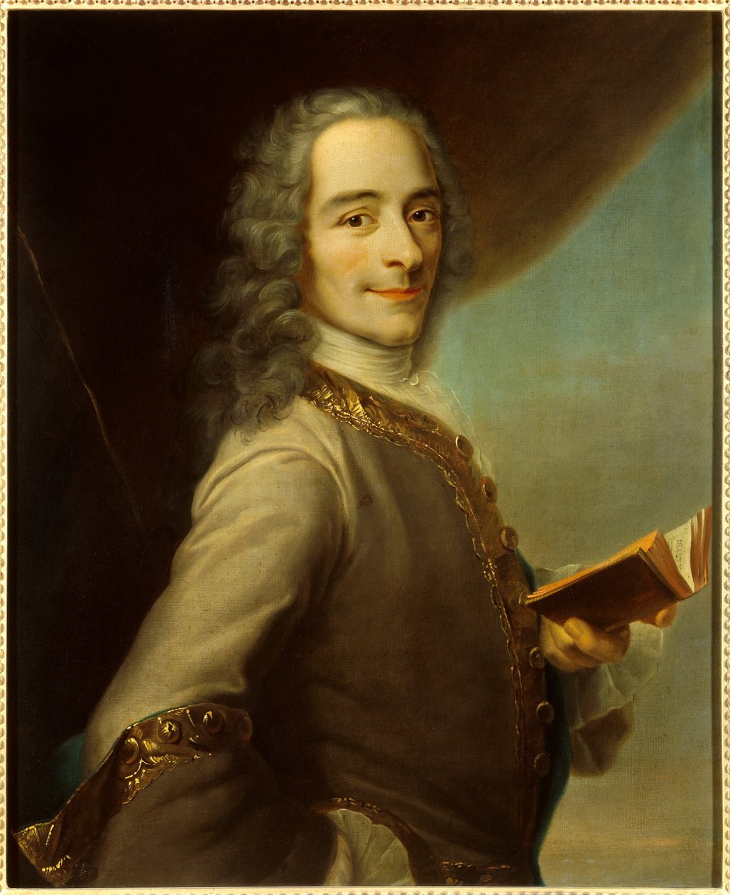 Portrett av Francois Marie Arouet dit Voltaire av Maurice Quentin de La Tour