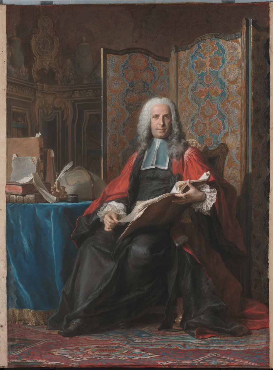 Portrett av Gabriel Bernard de Rieux av Maurice Quentin de La Tour