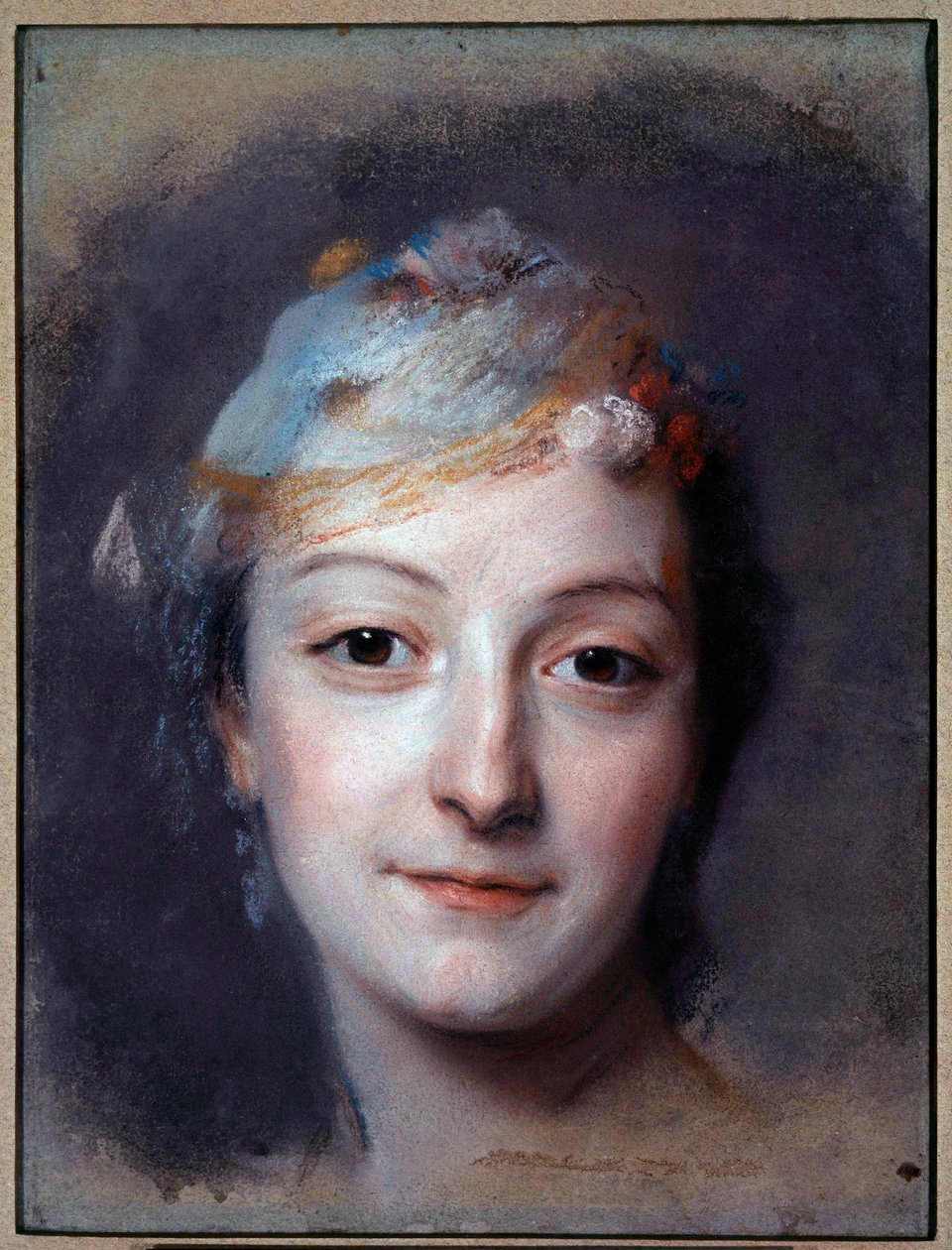 Portrett av Mademoiselle Marie Fel (1713-1794) Pastellmaleri av Maurice Quentin Delatour dit Quentin De La Tour eller Quentin De Latour (1704-1788) 1757 Søn. 0,32x0,24 m Saint Quentin, Lecuyer-museet av Maurice Quentin de La Tour
