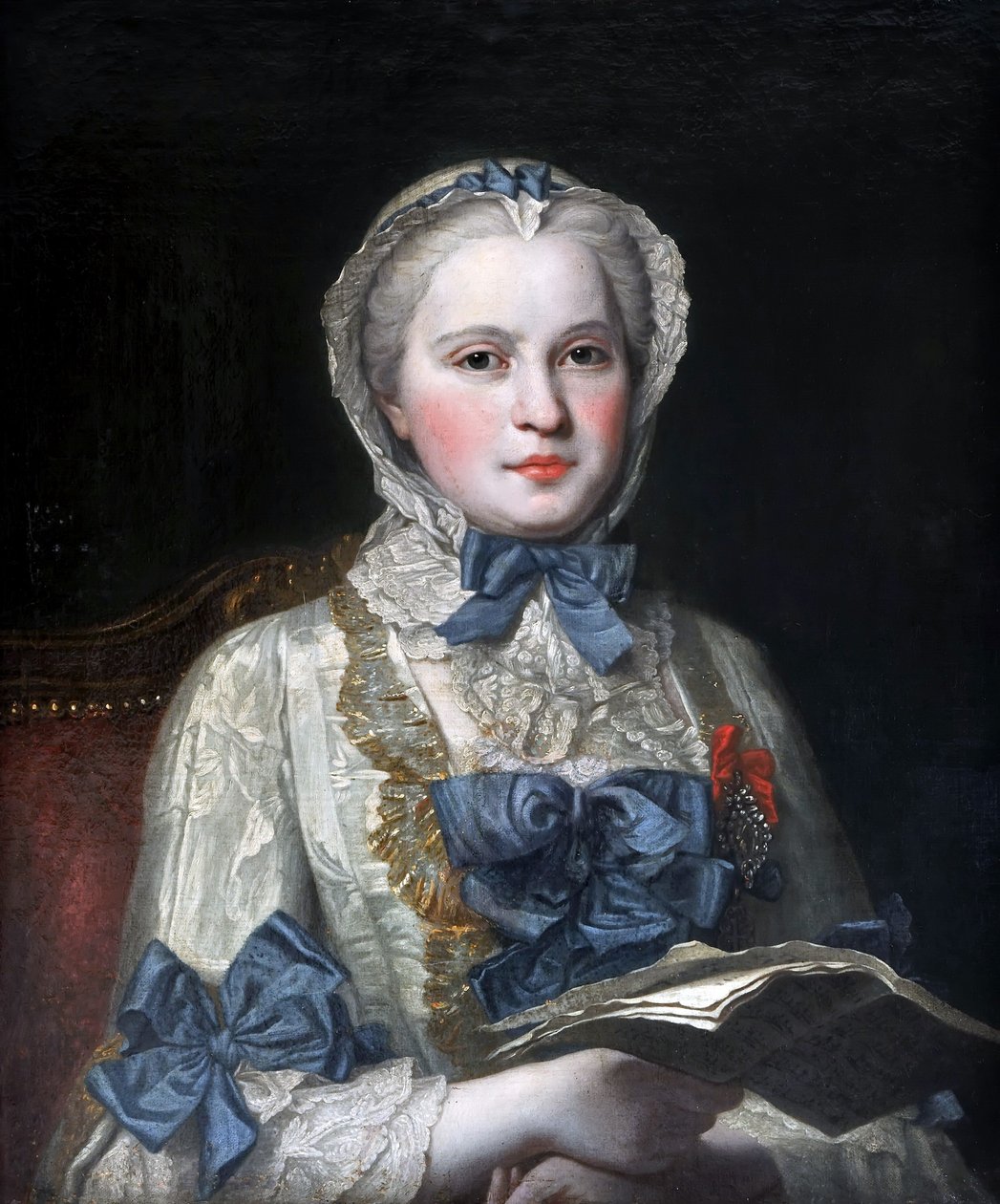 Portrett av prinsesse Maria Josepha av Sachsen 17311767 av Maurice Quentin de La Tour