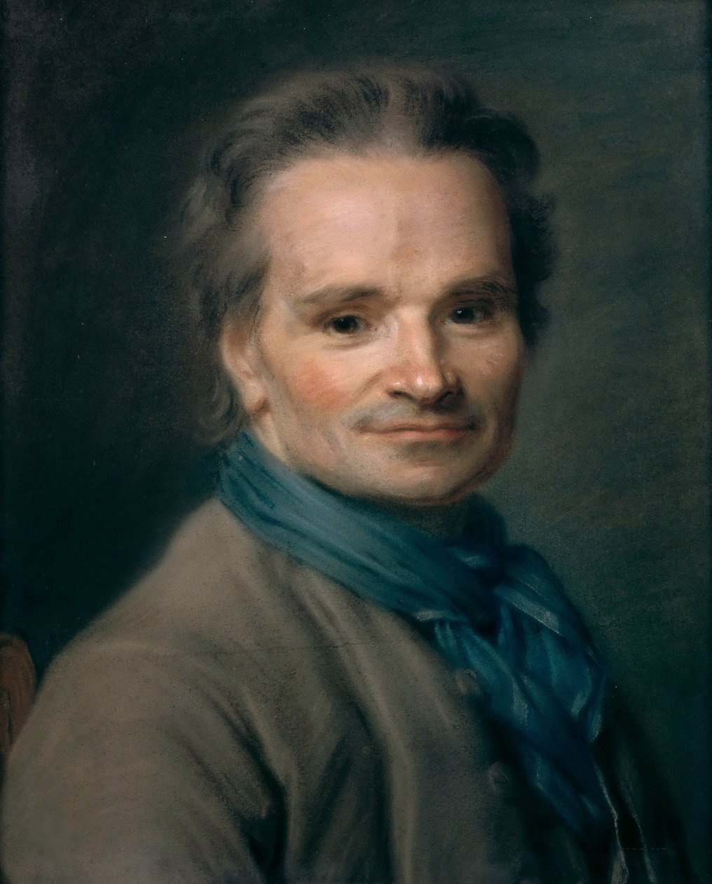 Portrett av billedhuggeren Jean-Baptiste Lemoyne 1704-1778, 1763. av Maurice Quentin de La Tour