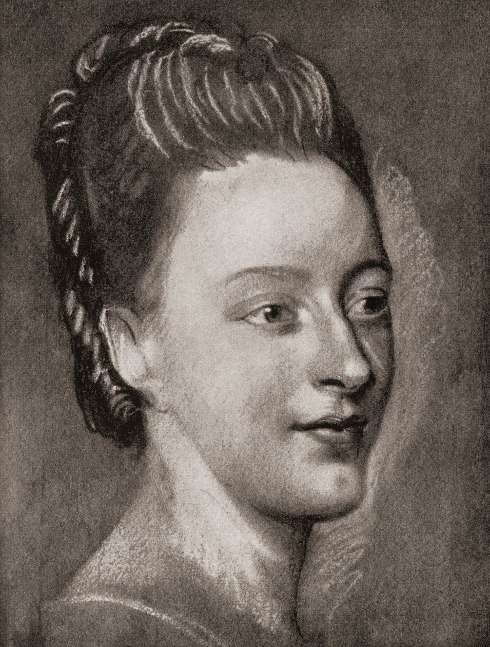 Isabelle de Charriere, fra La Tour, pub.1920 av Maurice Quentin de la (after) Tour