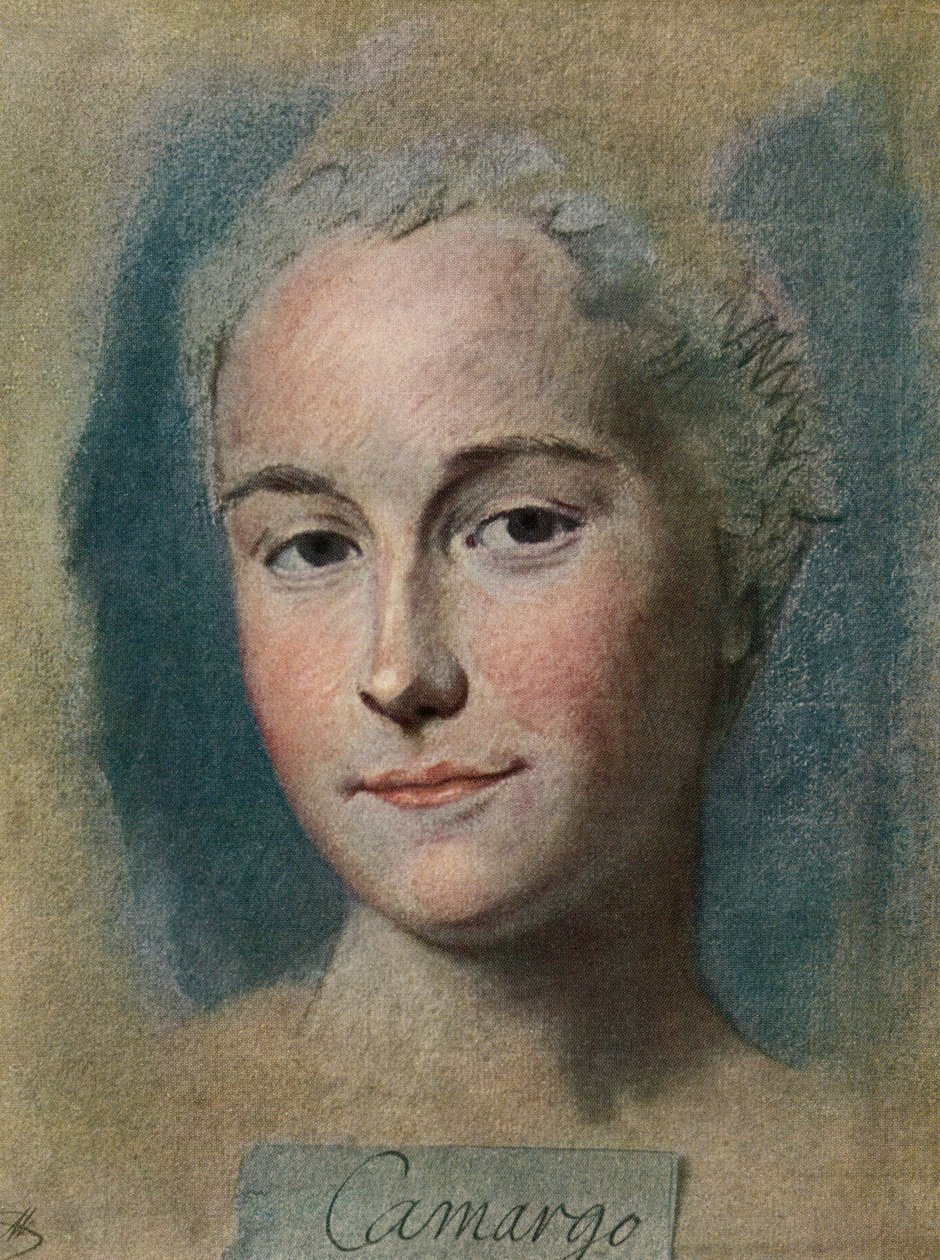Marie Anne de Cupis de Camargo, fra La Tour, pub.1920 av Maurice Quentin de la (after) Tour
