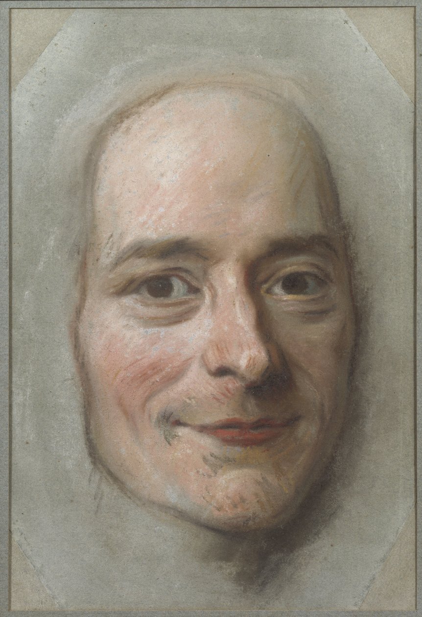Portrett av Francois Marie Arouet de Voltaire (1694-1778), av La Tour, Maurice Quentin de (1704-1788). Pastell på papir. Mål: 26,5x18 cm. Nationalmuseum Stockholm av Maurice Quentin de La Tour