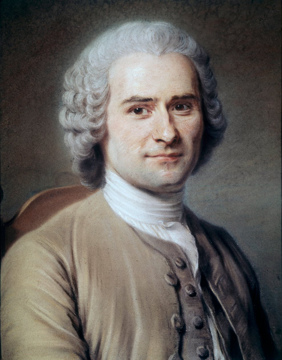 Portrett av Jean Jacques Rousseau av Maurice Quentin de La Tour