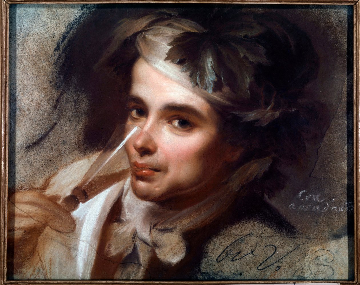 Den unge spanske drikkeren Pastellmaleri av Maurice Quentin Delatour kalt Quentin De La Tour eller Quentin De Latour (1704-1788) 1700-talls sol. 0,31x0,39 m Saint Quentin, Musee Lecuyer av Maurice Quentin de La Tour