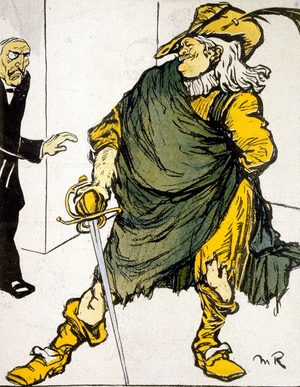Karikatur i The Plate of Butter av Maurice Radiguet