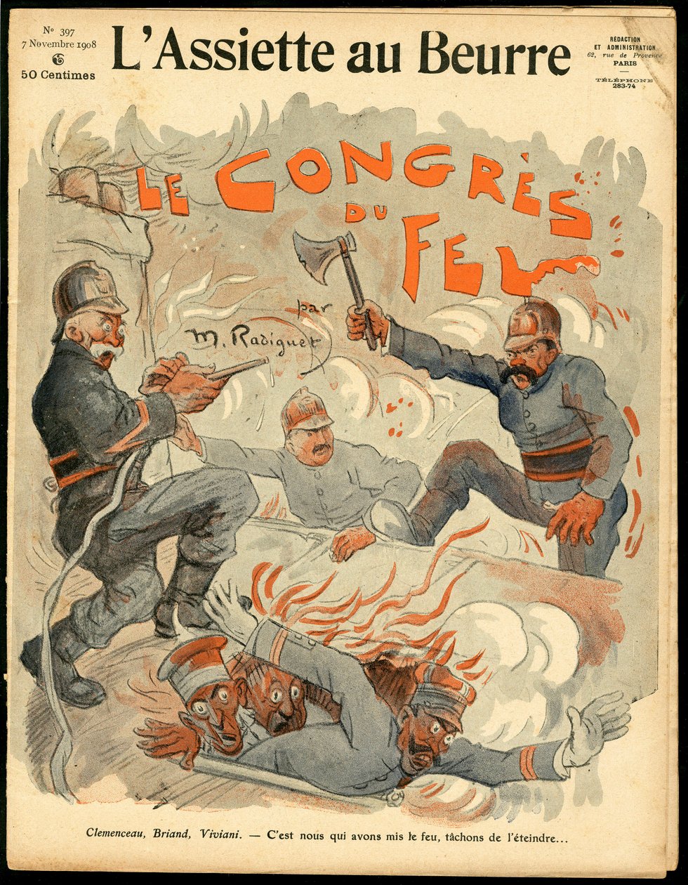 Omslag til “L'Assiette au Beurre”, nummer 397, Satirical in Colors av Maurice Radiguet
