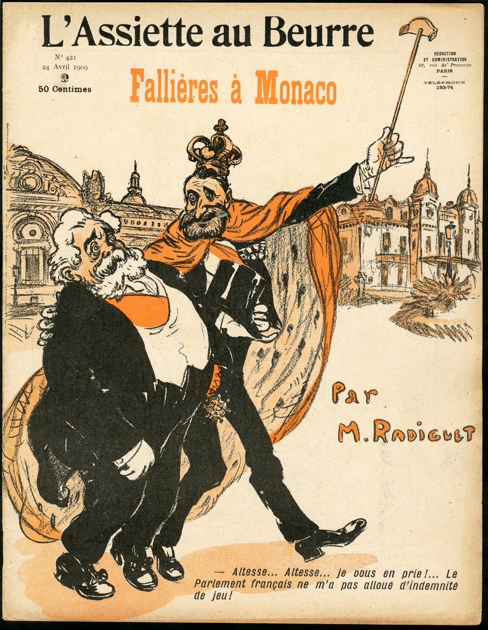 Omslag til «L’Assiette au Beurre», nummer 421, Satirical in Color av Maurice Radiguet