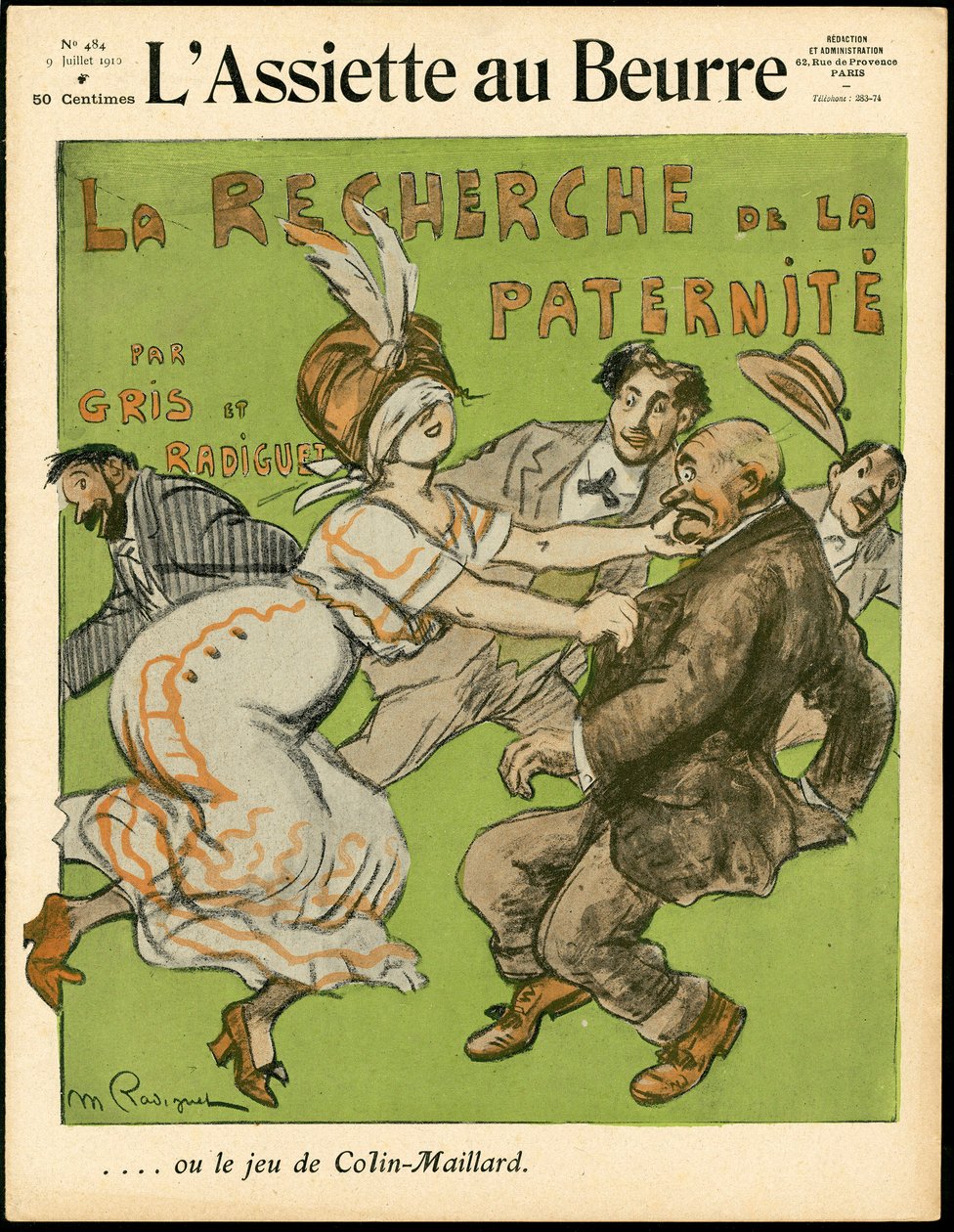 Omslag til "L'Assiette au Beurre", nummer 484, Satirical in Colors av Maurice Radiguet