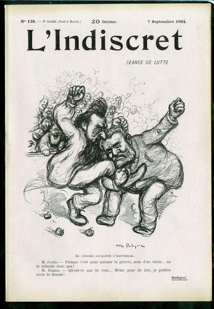 Cover av ""L'Indiscret"", Satirical in B & W av Maurice Radiguet