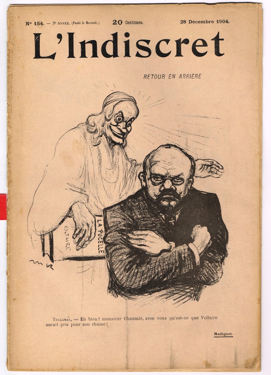 Cover av ""L'Indiscret"", Satirical in B & W av Maurice Radiguet
