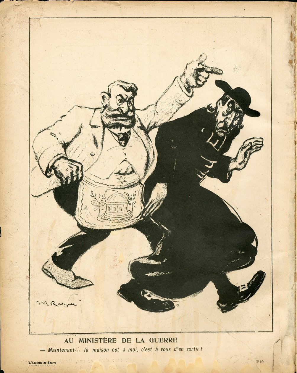 The Butter Plate, nummer 188, satirisk i farge av Maurice Radiguet