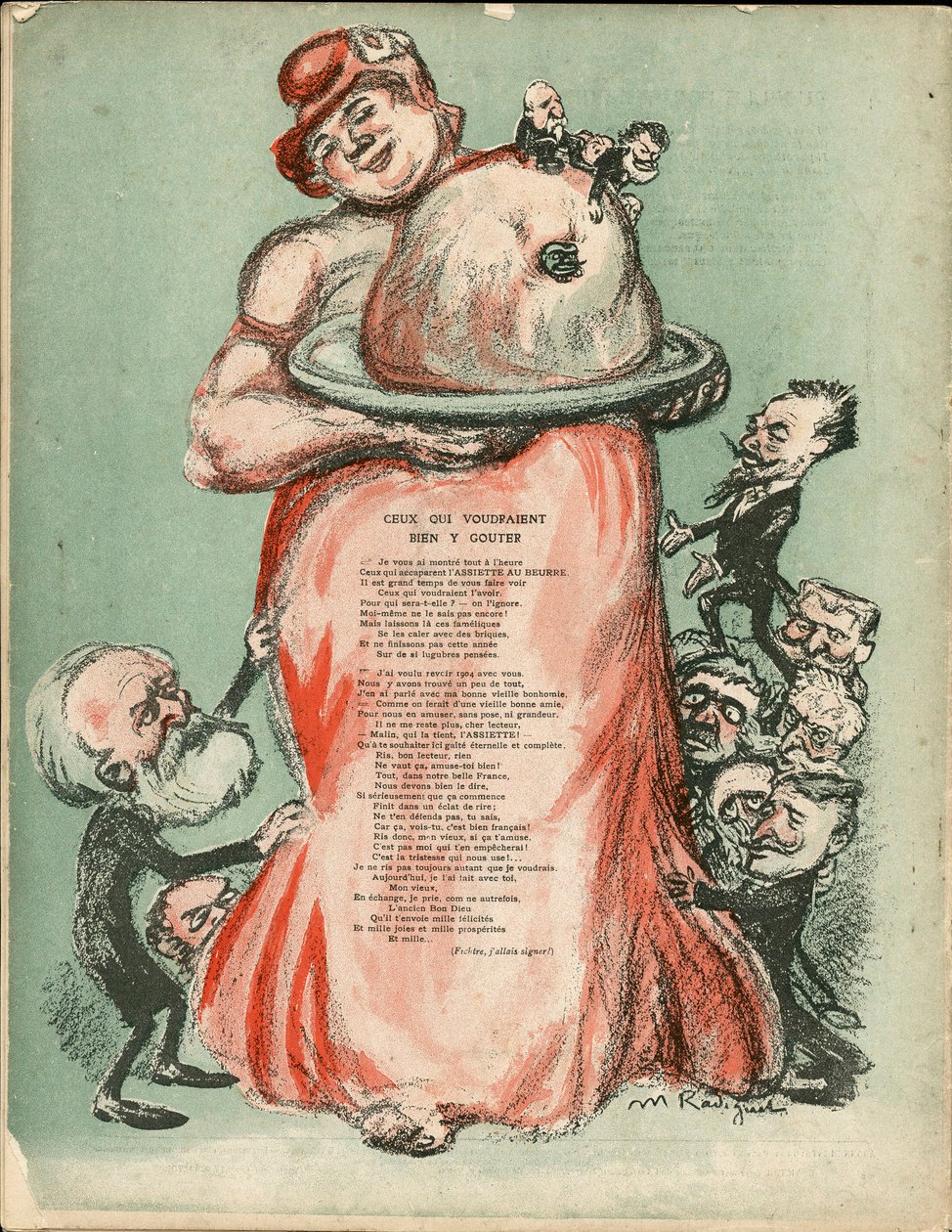 The Butter Plate, nummer 195, Satirical in Colors av Maurice Radiguet
