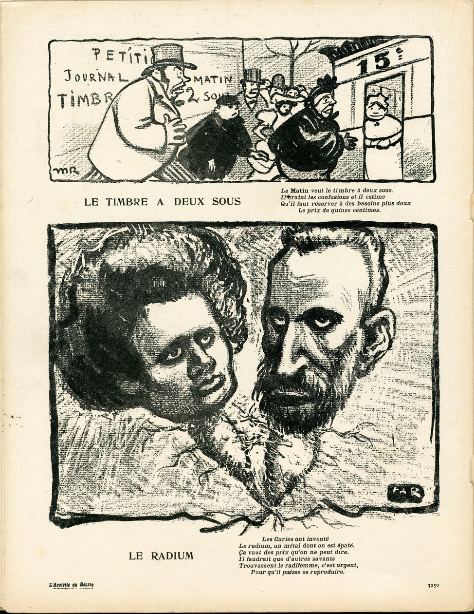 The Butter Plate, nummer 195, satirisk i farge av Maurice Radiguet