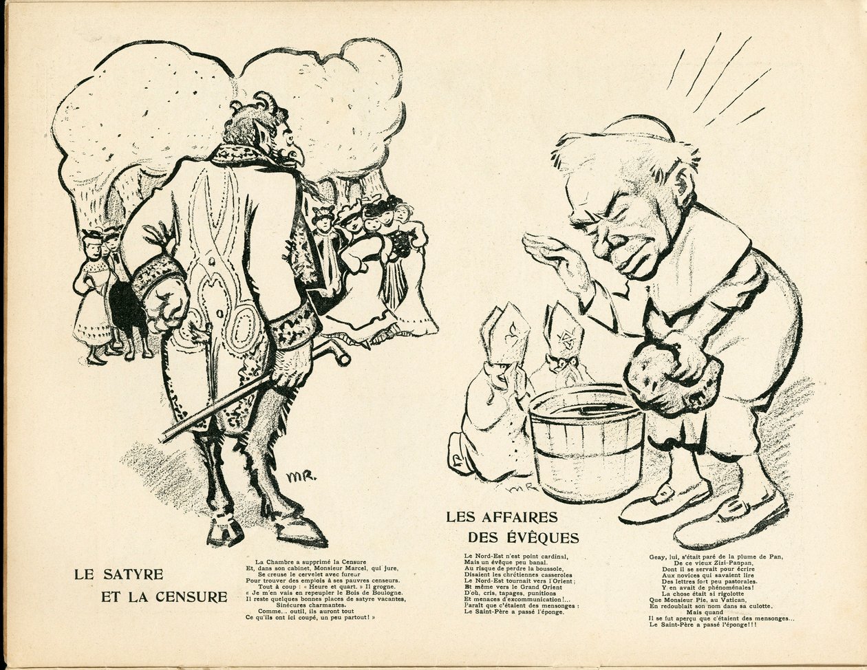 The Butter Plate, nummer 195, satirisk i farge av Maurice Radiguet