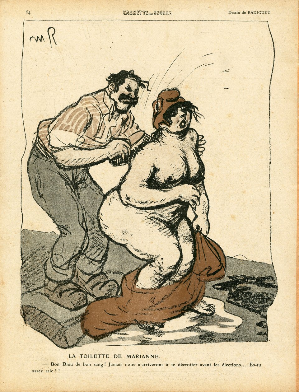 The Butter Plate, nummer 472, Satirical in Colors av Maurice Radiguet