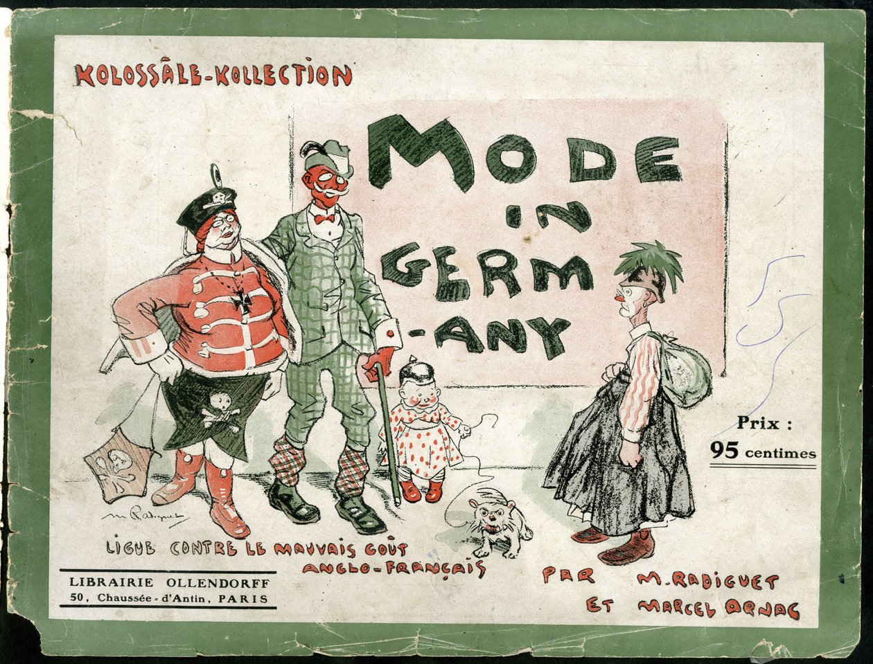 i Mode i Tyskland, ca. 1915 - 14. -18. krig, Tyskland Preussen, mote, stygghet av Maurice Radiguet