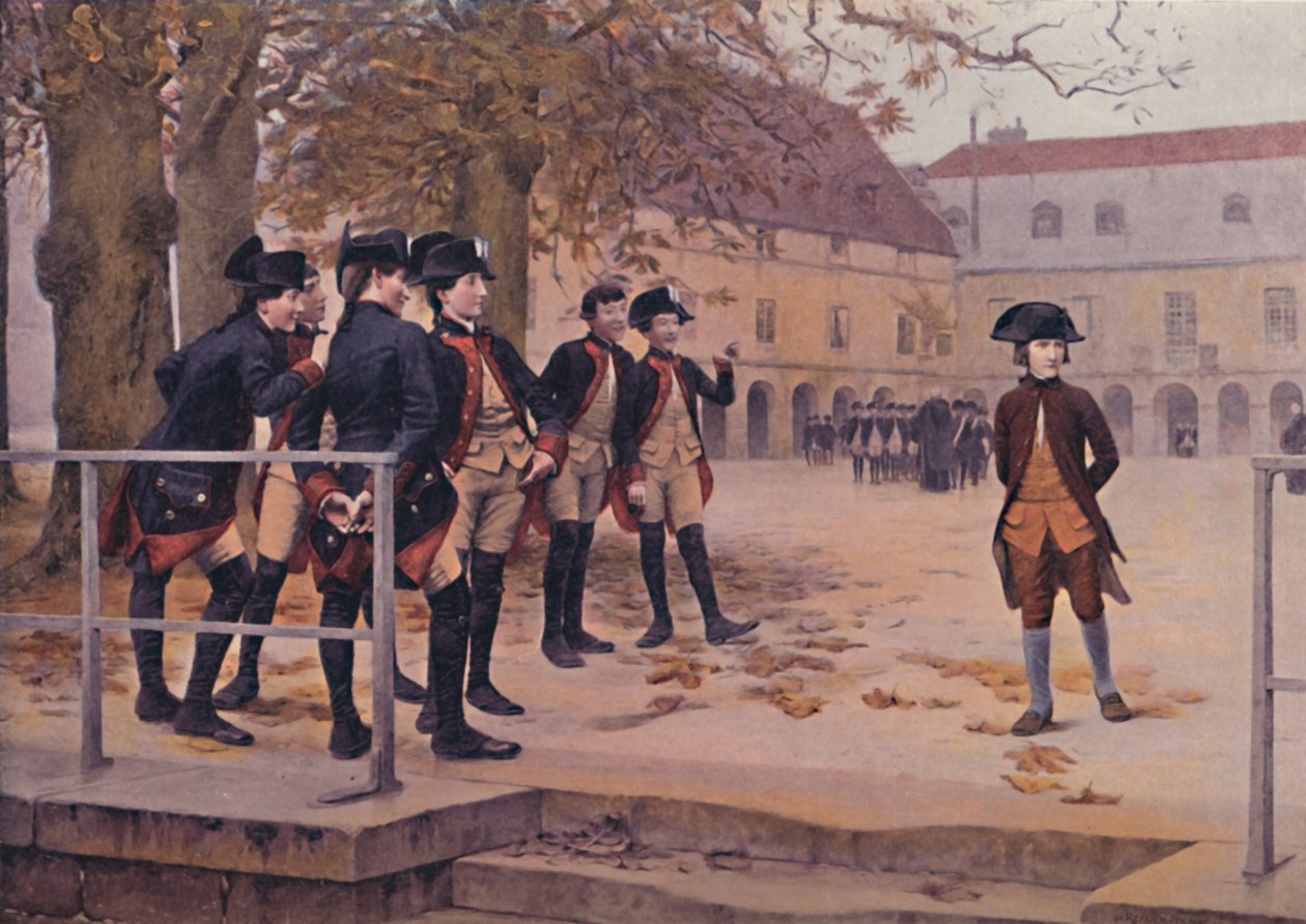 Bonaparte, The Nouveau, At School of Brienne, 1779-1784, 1896 av Maurice Realier Dumas