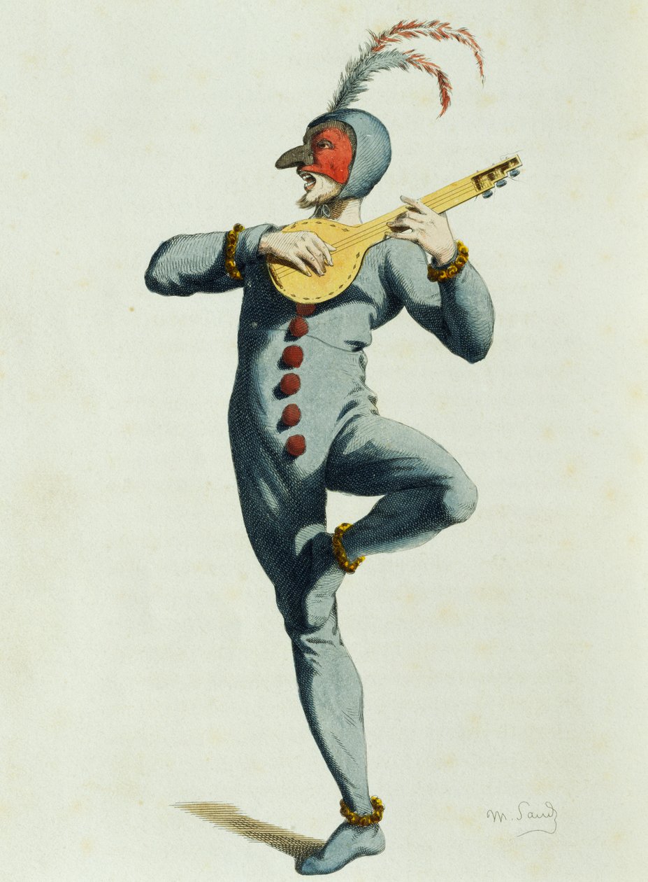 Coviello i 1550, av Maurice Sand (1823-1889) av Maurice Sand