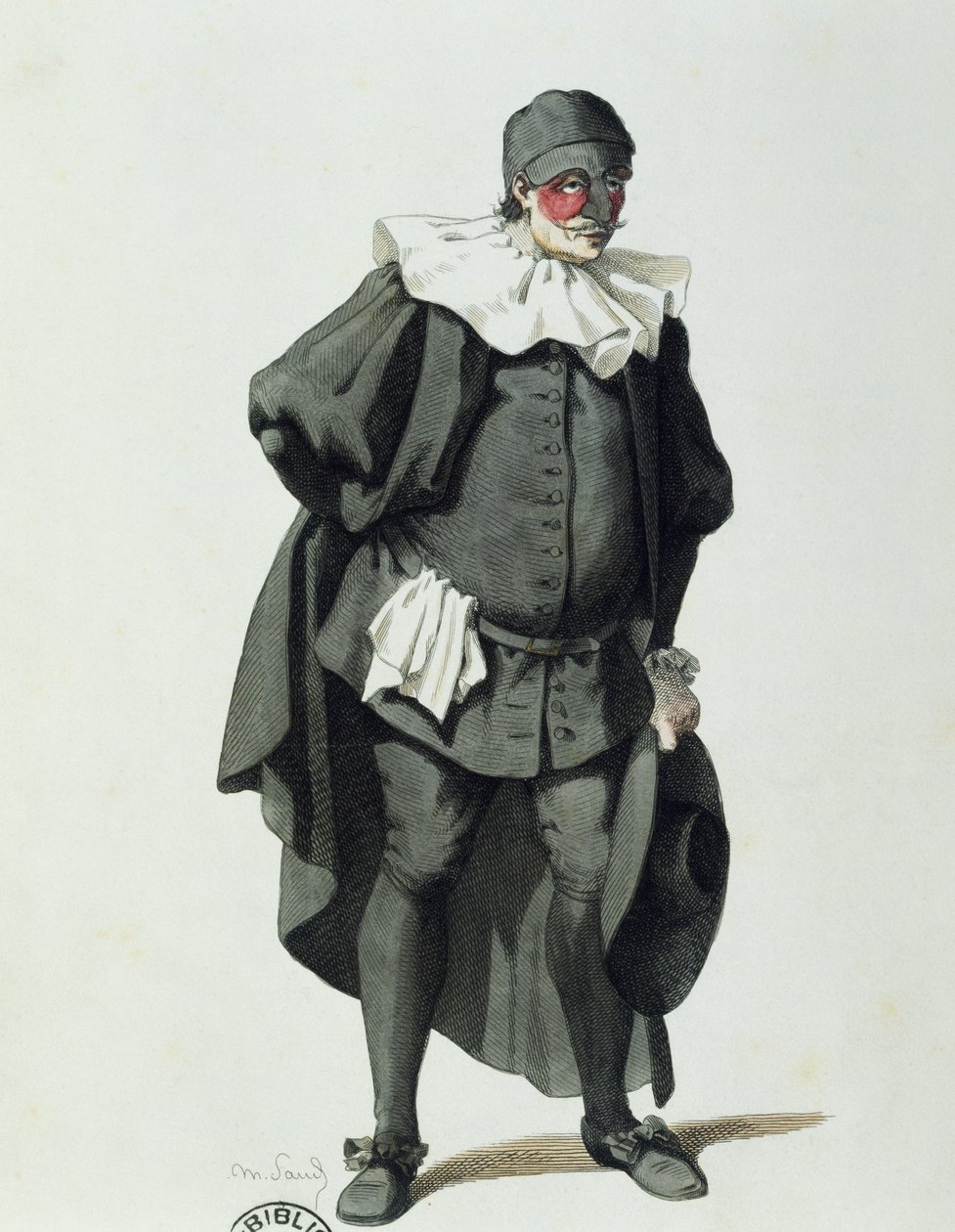 Dottor Balanzone i 1653, av Maurice Sand (1823-1889) av Maurice Sand
