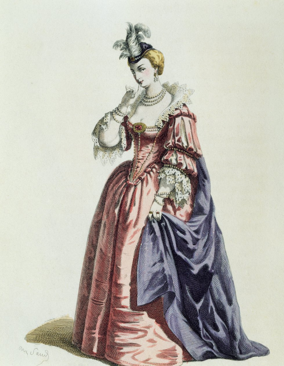 Isabella i 1600, av Maurice Sand (1823-1889) av Maurice Sand