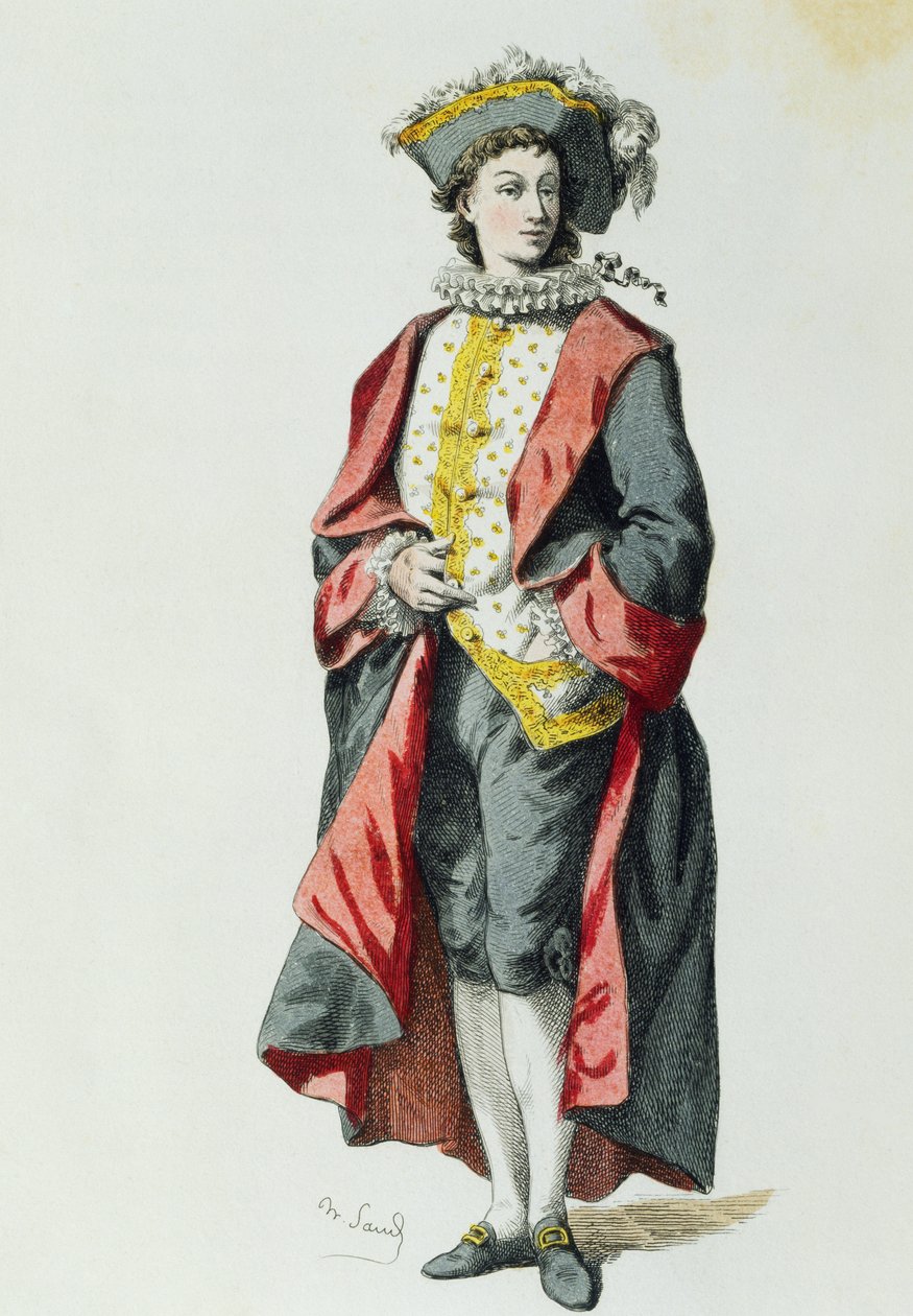 Lelio i 1726, av Maurice Sand (1823-1889) av Maurice Sand