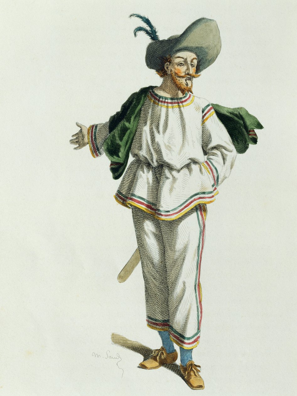Tabarino i 1618, av Maurice Sand (1823-1889) av Maurice Sand
