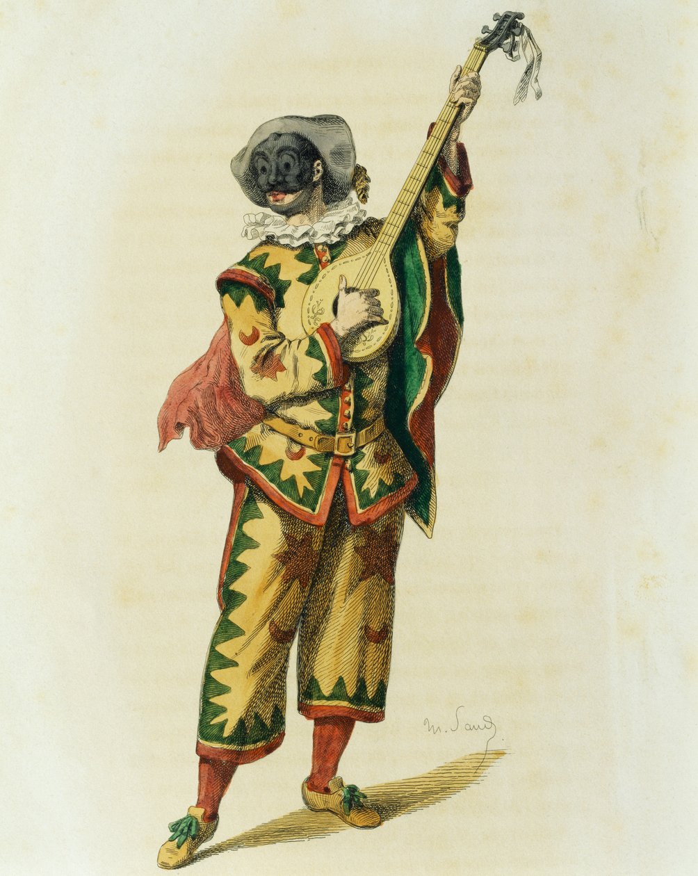 Trivellino i 1645, av Maurice Sand (1823-1889) av Maurice Sand